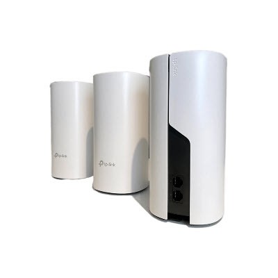 tp-link DECO M4-PACK3 AC1200 Whole-Home Mesh Wi-Fi System, Qualcomm CPU, 867Mbps at 5GHz+300Mbps at 2.4GHz, 2 Gigabit Ports, 2 antennas, MU-MIMO, Beamforming							 								