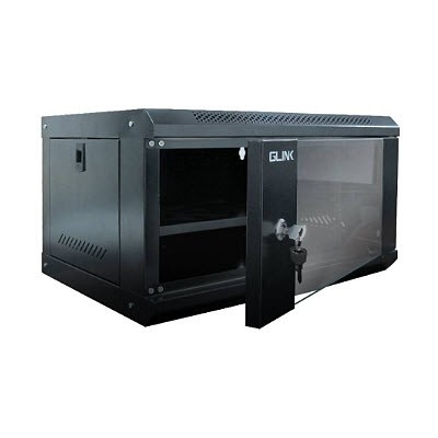 GLINK NC6U(40CM) BL Wall Rack (53x40x30cm) 6U Black with Tray