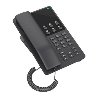 Grandstream GHP621W Desktop Hotel Phone w/ built-in WiFi, 3-way audio conferencing, Black