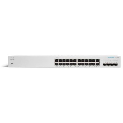 Cisco CBS220-24T-4G-EU CBS220 Smart Gigabit Switch L2 Managed 24 Port 10x100x1000, 4x1G SFP, Rackmount 1U