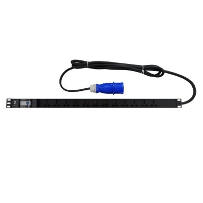 Link CH-10412 Power Distribution Unit 12 Universal Outlet (Circuit Breaker 16A + Power Plug 16A)