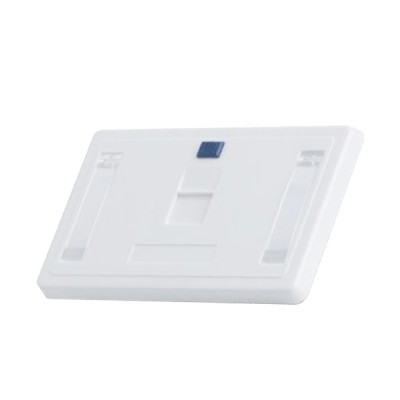 Link US-2121A Face Plate 1 Port With Shutter/Icon/Lable ID, White color