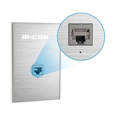 IP-COM AP255_US Wall Plate Wireless Access Point 2.4GHz 300Mbps 802.11b/g/n,  120mm US Type Wall Jack Design, 2 Port LAN, รองรับ PoE 802.3af (No Power Jack)