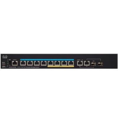 Cisco SG350-8PMD 8-Port 2.5G PoE Stackable Managed Switch