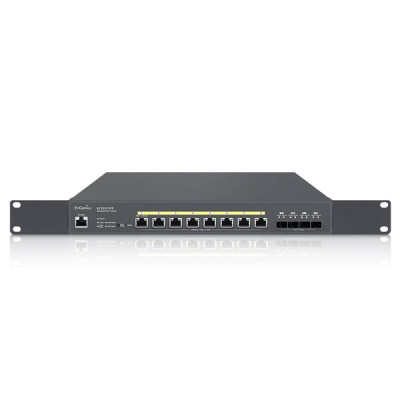 EnGenius ECS5512FP Cloud Managed 8-Port 10 Gigabit PoE++ Aggregate Switch with 4 SFP+ 10G Uplink Ports Layer 2+ Switch, PoE++ (802.3af/at/bt) 420W Power Budget, Rack-Mountable