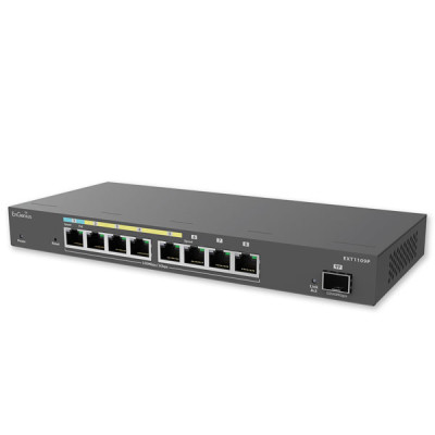 EnGenius EXT1109P 8-Port Cloud Manage 3x GE, 4x GE PoE (802.3 af/at), 1x GE PD Switch Extender with 1 SFP Port