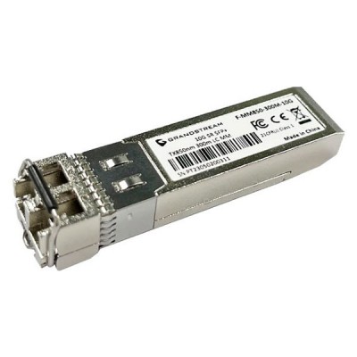 Grandstream F-MM850-300M-10G SFP Fiber Module Multi-Mode, Duplex LC connector, Wavelength 850nm, Distance up to 300 meter, Data rate 10Gbps, pluggable small-form factor transceiver modules