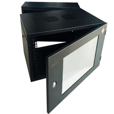 19" GERMANY G1-60612B Wall Rack 12U สีดำ ลึก 60 cm. (60x60x59cm), Black Color *ส่งฟรีเขต กทม.และปริมณฑล