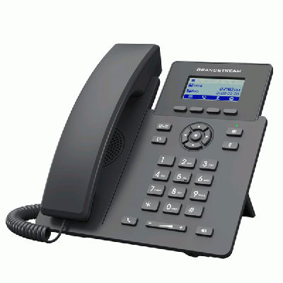 Grandstream GRP2601P IP-Phone 2 SIP account, 2 lines Essential, 2 x 10/100 Mbps Ethernet Ports, RJ9 headset jack, Support GDMS Cloud,LCD Display HD audio quality, PoE Support