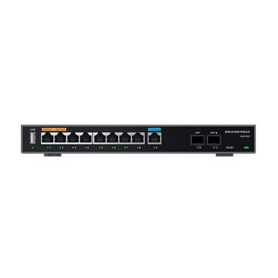 Grandstream GWN7003 Multi-WAN Gigabit VPN router, 2x Gigabit SFP ports, 9x Gigabit Ethernet ports and 2 PoE ports. Built-in firewall, Cloud management 