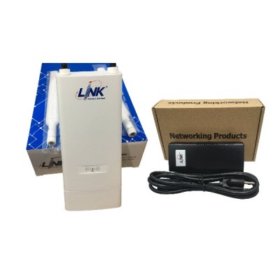 Link Set PA-3220+PS-8613 Access Point AC1200 Dual-Band Indoor/Outdoor, Gigabit Port with Gigabit PoE Injector (PS-8613)