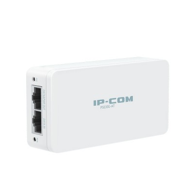 IP-COM PSE30G-AT : PoE Injector 802.3at 2-Port Gigabit, Plug and play, Distance 100 Meters