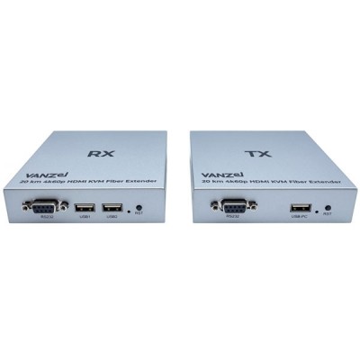 VENZel (NEXIS) KT20KM 20 KM 4K60P HDMI/USB KVM EXTENDER OVER SINGLE FIBER CABLE