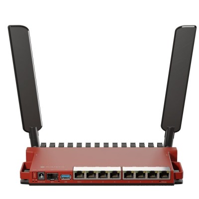 Mikrotik L009UiGS-2HaxD-IN 8-Ports Gigabit Ethernet Router WiFi 2.4 GHz, + 1x SFP 2.5G Port,  2 x External Antennas, PoE-in/PoE-out Support, Rackmount kit K-79 Support (Not included)