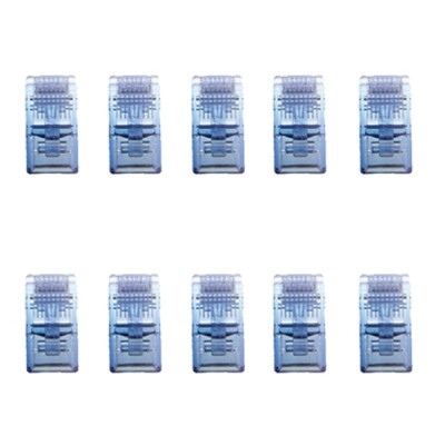 Link US-1062-X CAT 6 RJ45 Plug Unshield, 2 Layer with pre-insert bar, Crystal Color (10 Each/Pkg)