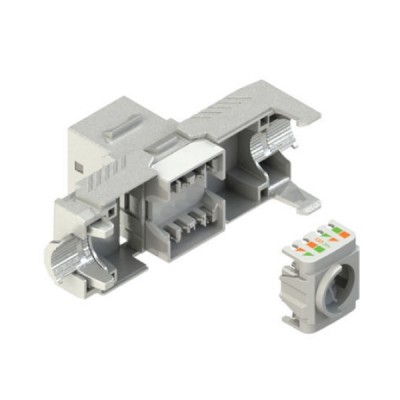 Link US-1044TF CAT 8 RJ45 Modular Jack Shield Connector, Tool Free