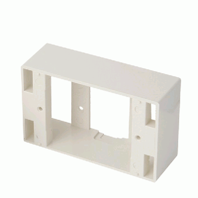Link US-2015 Plastic Wall Box 2" x 4" Depth 38 mm. Ivory Color