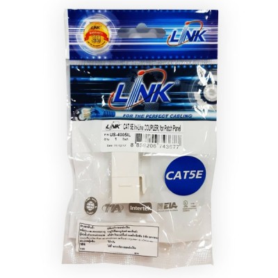 Link US-4005IL In-Line Couplers CAT 5E, RJ45 Jack to RJ45 Jack Splice, for Patch Panel