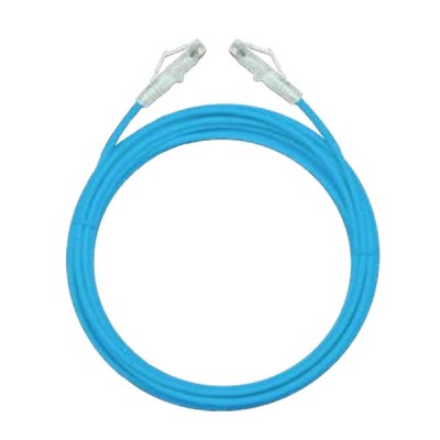 Link US-5140SS-4 Unshield CAT 6 Small O.D RJ45 UTP Patch Cord, 600 MHZ, Light Blue,  Length 0.5 M.