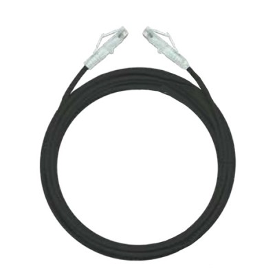 Link US-5142SS-6 Unshield CAT 6 Small O.D RJ45 UTP Patch Cord, 600 MHz, Black,  Length 2 M.