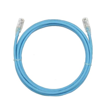 Link US-5201ALZ-9 Unshield CAT 6A UTP Super-S Series RJ45 Patch cord 26 AWG Super XG Cable, 1 M. LSZH Aqua Blue