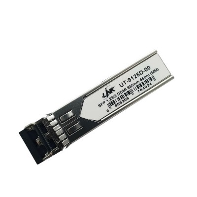 Link UT-9125D-00 SFP 1.25G Transeiver Module, MM 850 nm 550 m. With DDMI , Duplex LC Connector (Cisco, & Other Compatible)