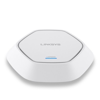 Linksys LAPN600 Access Point N600 Dual Band 2.4 + 5GHz with PoE, High Power Wireless Coverage 