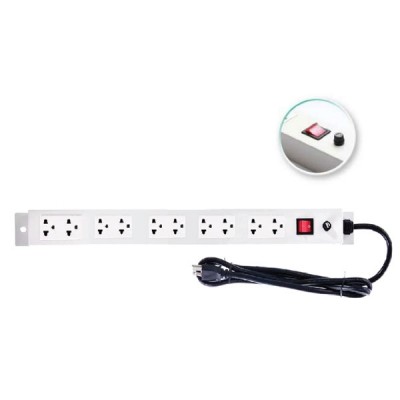 MAP M7-00010 Power Distribution Unit 10 Universal (PDU) Outlet 3M., Line Suppression