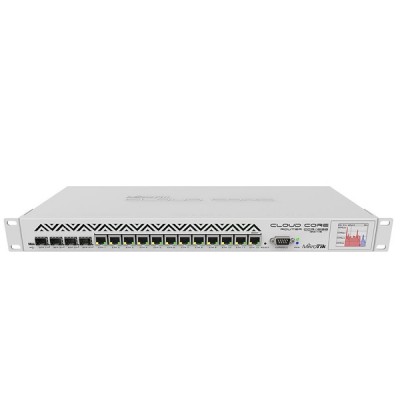 MikroTik CCR1036-12G-4S Cloud Core Router Industrial Grade 12-Port Gigabit Ethernet, 4xSFP cages, CPU 36 core 1.2GHz, RAM 4GB, RouterOS L6