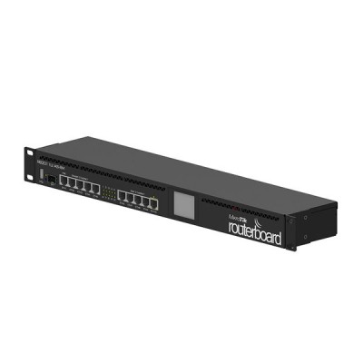 MikroTik RB2011UiAS-RM Router 5-Port Eternet and 5-Port Gigabit Ethernet, LCD Status, PoE Out on port 10, 600MHz CPU, 128MB RAM, RouterOS L5, 1U rackmount