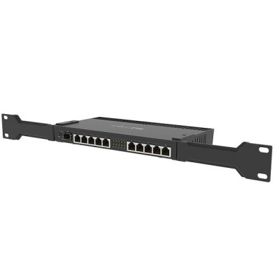 MikroTik RB4011iGS+RM Router 10-Port Gigabit, 1-Port SFP+ 10Gbps, Quad-core 1.4Ghz CPU, 1GB RAM, Desktop case with Rack ears
