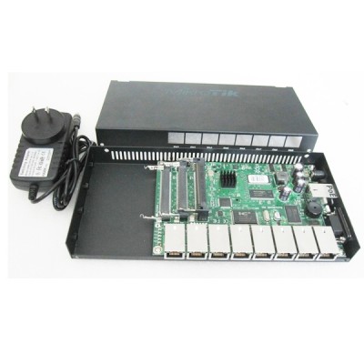 MikroTik RB493AH Router 9-Port Ethernet, 3-Port Mini PCI, CPU 680MHz, RAM 128MB, RouterOS L5
