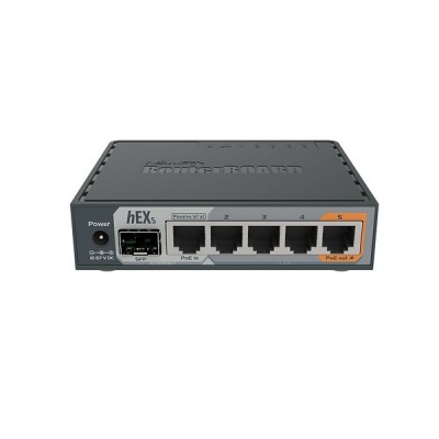 MikroTik RB760iGS (hEX S) Router 5-Port Gigabit Ethernet, Dual-Core 880 MHz CPU, 256MB RAM, 1USB, microSD, RouterOS L4