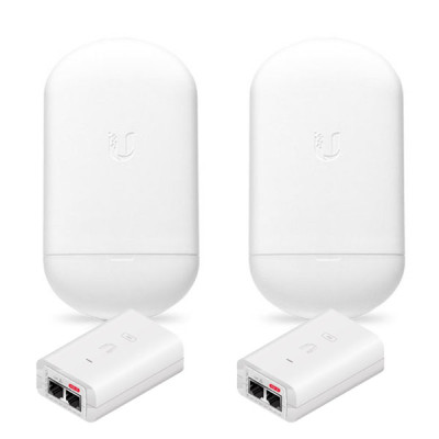 Ubiquiti NS-5ACL-SET Point-to-point WiFi Link 1-2Km 802.11ac, Freq 5GHz Hi-Speed 450+Mbps, Power 25dBm, Ant 13dBi, Configuration ready 