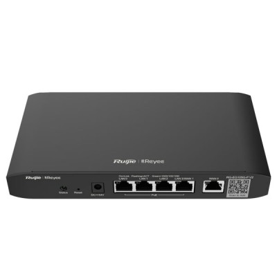 Reyee RG-EG105G-P V2 Cloud Managed Router 2 WAN Load Balancing Support , 5 Gigabit Ethernet  Ports (WAN/LAN), Including 4 PoE/POE+ Ports with 54W POE Power budget, Free Cloud Management