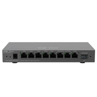 Reyee RG-EG209GS Cloud Managed Router Multi-WAN Load Balancing Support , 8 Gigabit Ethernet  Ports (WAN/LAN), 1 Gigabit SFP Port, Free Cloud Management