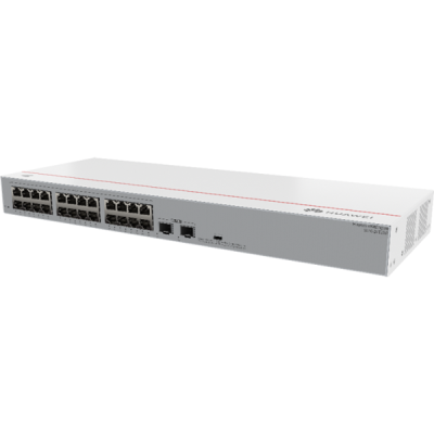 Huawei S110-24T2SR Unmanaged switches Ethernet speeds 24 x 10/100/1000BASE-T ports, 2 x GE SFP uplink ports Fanless AC power supply