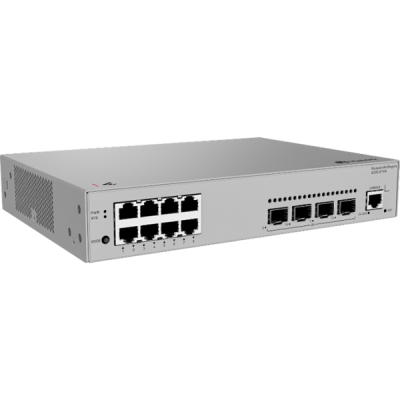 Huawei S220-8T4S L2 Manage Switch 8 ports 10/100/1000BASE-T Ethernet ports, 4 ports GE SFP ports, built-in AC power supply