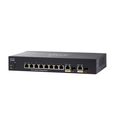 Cisco SG350-10MP 10-port Gigabit POE Managed Switch