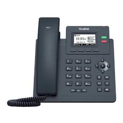 Yealink รุ่น SIP-T31W IP Phone 2.3" color display with backlight, 2 VoIP accounts, 5-way conferencing, built-in dual band WiFi, HD voice, PoE, PSU