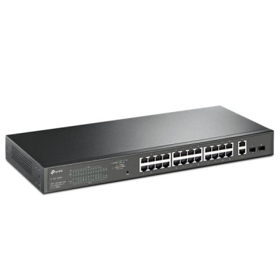 tp-link TL-SG1428PE 28-Port Gigabit Easy Smart Switch with 24-Port PoE+ (802.3at/af) PoE Power Budget 250 W, + 2 Gigabit SFP Slots, VLAN, IGMP Snooping, Loop Prevention, Rack-Mountable Steel Case