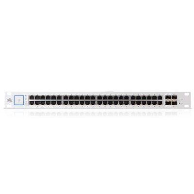 Ubiquiti US-48-750W UniFi Switch PoE 48-Port Gigabit Managed 802.3af/at PoE+ or 24V passive PoE, 2-Port SFP+, 2-Port SFP, Enclosure SGCC Steel, Rack mount 1U