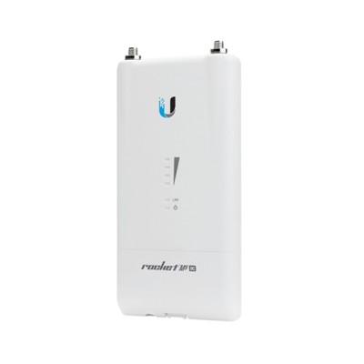 Ubiquiti Rocket R5AC-Lite Speed 450 Mbps High-Performance airMAX 5.0 GH 27 dBm (500 mW) + 1-Port Gigabit 1000 Mbps, PoE (POE Injector Included) 