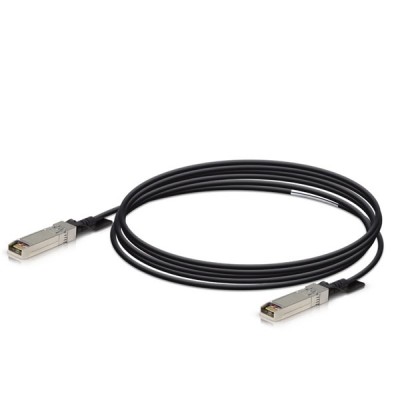 Ubiquiti UDC‑3 Fiber Cable 10G SFP+ Direct Attach Passive Copper Cables, 30AWG, 3 Meter
