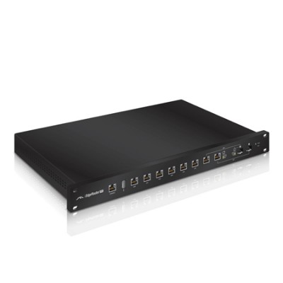 ERPro-8 : EdgeRouter PRO 8-Port Gigabit Ethernet + 2-Port Combo RJ45/SFP Load Balancing