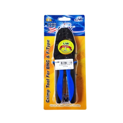 Link UC-8116A CRIMP TOOL BNC & F-Type & PAL for RG6 , RG59 Crimp Connector