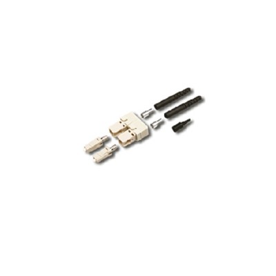 Link UF-0006 SC Duplex Multimode, Zirconia Fiber Optic Connector, Black Boot 0.9, 3.0 mm diameter Cable