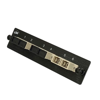 Link UF-2166 Fiber Optic 3 SC Duplex Snap-In Adapter Plate (MM.)