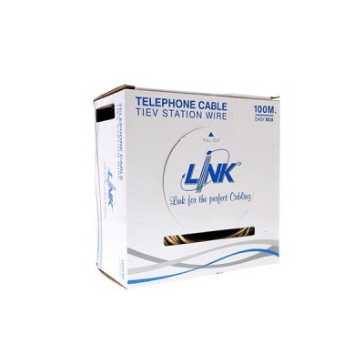 Link UL-1022 TIEV Telephone 0.50 mm (24 AWG) 2C Cable 100M.*/Easy Box
