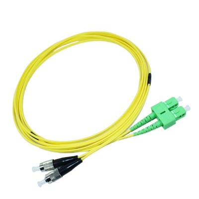 Link UFP968D36-03 Fiber Optic SC-FC Patch Cord OS2 9/125 μm, Duplex Single-mode, (3.0 mm Jacket)/UPC-APC, Lengths 3 m. 